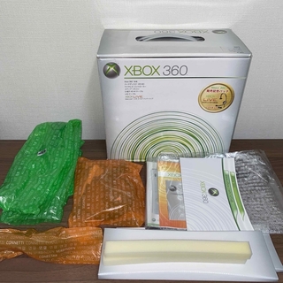 エックスボックス360(Xbox360)の箱、説明書のみ　XBOX360 ヘッドセット、LANケーブル　B4J-00005(家庭用ゲーム機本体)