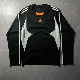 アディダス(adidas)の【adidas】サイドラインゲームシャツ　ロンT テック系モード　古着(Tシャツ/カットソー(七分/長袖))