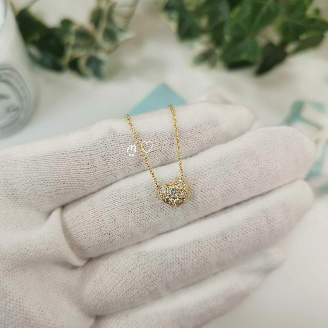 Tiffany & Co.(ティファニー)のティファニー　ハートパヴェダイヤモンドネックレス　Ꮶ18ゴールド　ペンダント レディースのアクセサリー(ネックレス)の商品写真