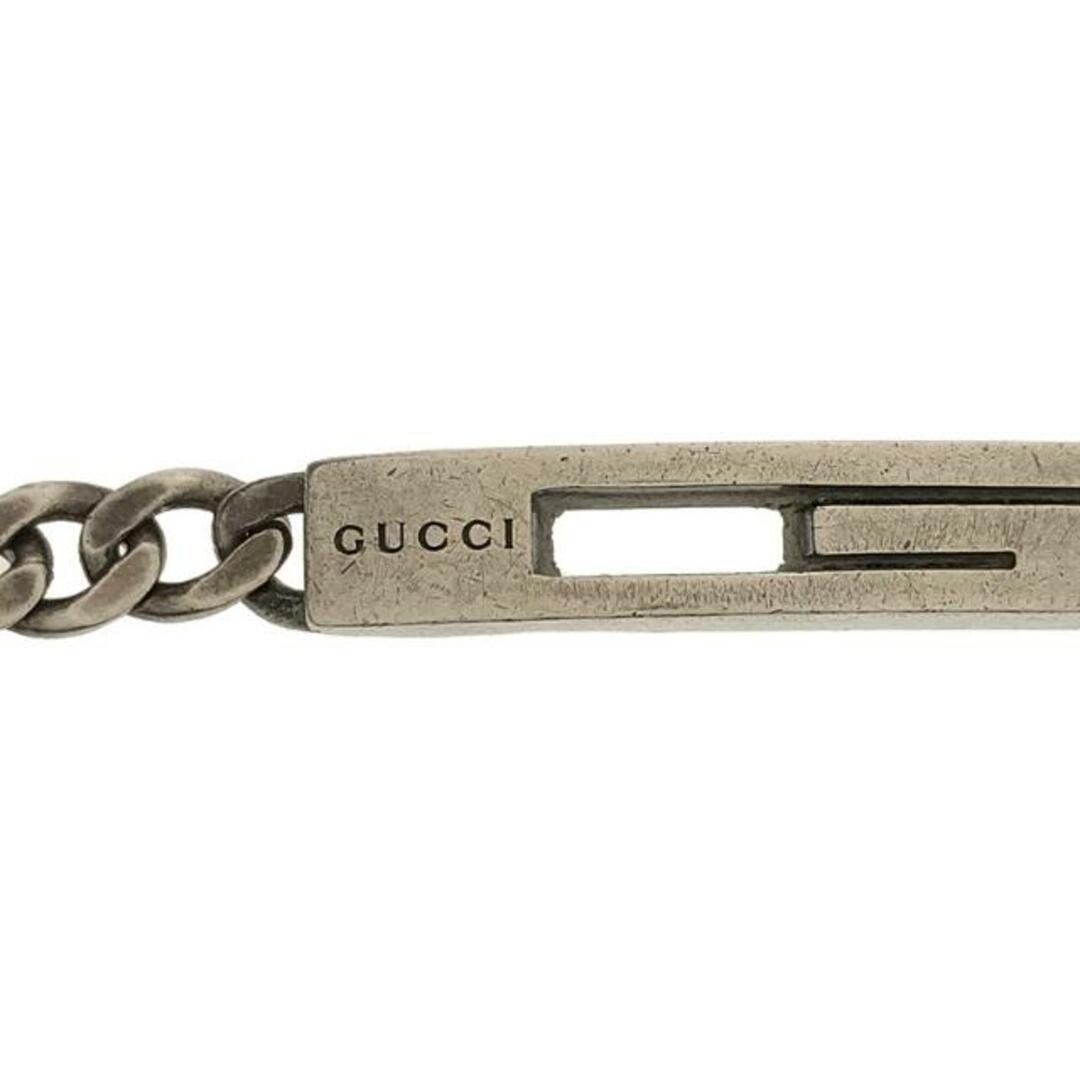 GUCCI - GUCCI / グッチ | Gカットアウト シルバー925 喜平 GUCCI - GUCCI / グッチ | Gカットアウト シルバー925 喜平