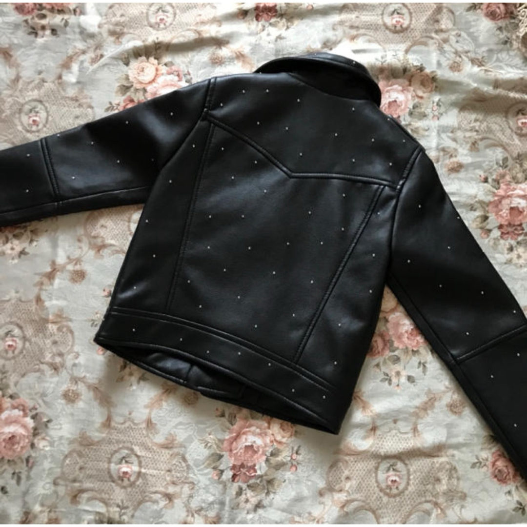 ZARA KIDS(ザラキッズ)の新品☆ZARA girls ザラガールズ ライダースジャケット アウター キッズ キッズ/ベビー/マタニティのキッズ服女の子用(90cm~)(ジャケット/上着)の商品写真