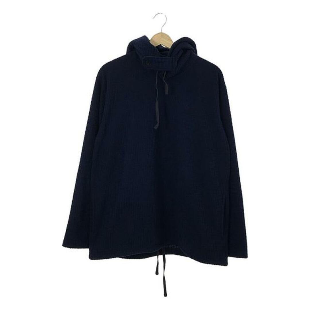 Engineered Garments(エンジニアードガーメンツ)の【美品】  Engineered Garments / エンジニアドガーメンツ | Long Sleeve Hoody -Polyester Waffle / ワッフル プルオーバーパーカー | S | ネイビー | メンズ メンズのトップス(スウェット)の商品写真