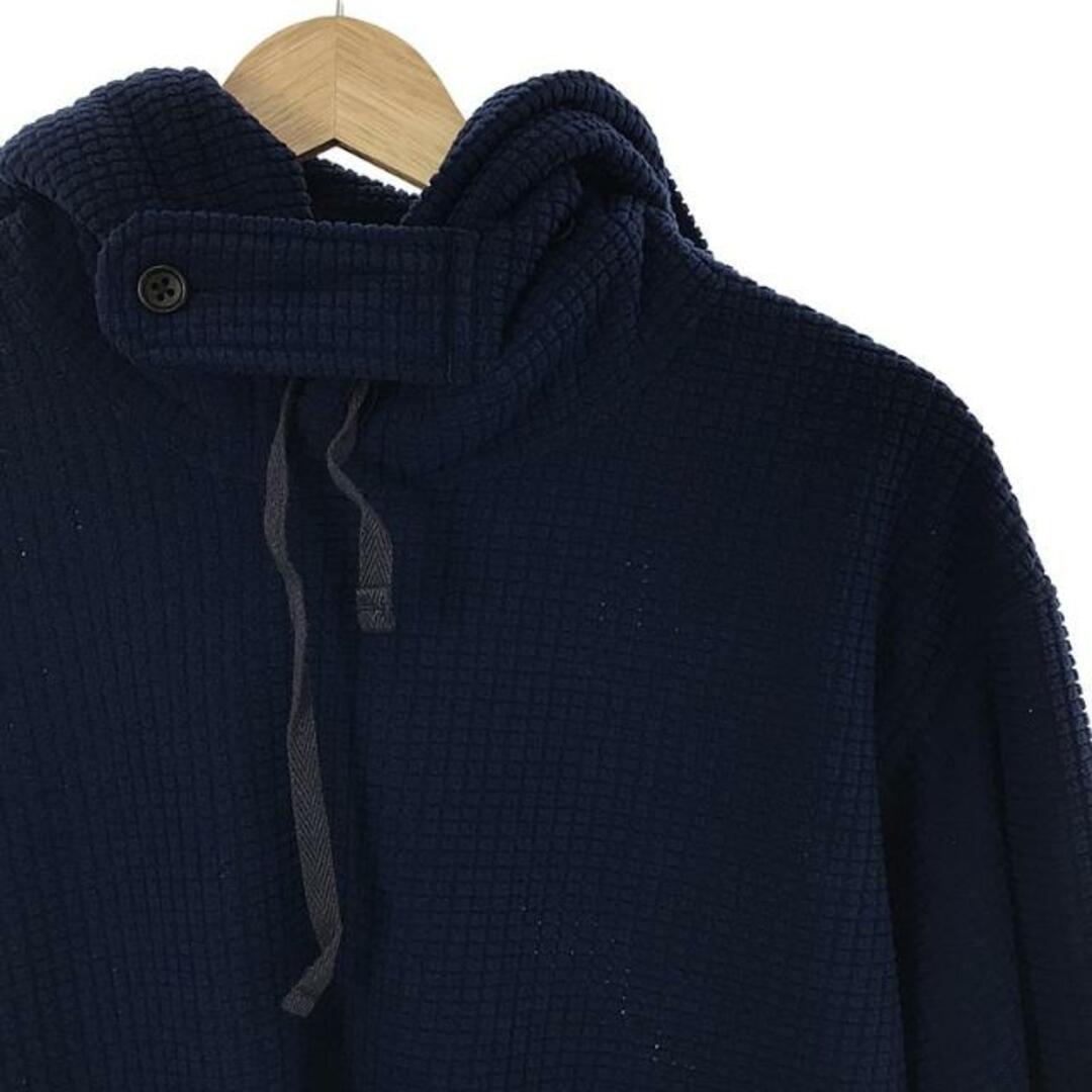 Engineered Garments(エンジニアードガーメンツ)の【美品】  Engineered Garments / エンジニアドガーメンツ | Long Sleeve Hoody -Polyester Waffle / ワッフル プルオーバーパーカー | S | ネイビー | メンズ メンズのトップス(スウェット)の商品写真