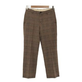 ドリスヴァンノッテン(DRIES VAN NOTEN)のDRIES VAN NOTEN / ドリスヴァンノッテン | コットンリネン チェック スラックスパンツ | 46 | ブラウン | メンズ(その他)