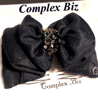 コンプレックスビズ(Complex Biz)のコンプレックスビズ　2way♡スワロフスキー♡Cチャーム♡イージーコームネイビー(バレッタ/ヘアクリップ)