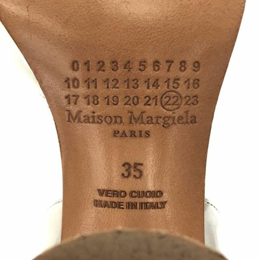 Maison Margiela / メゾンマルジェラ | 2018SS | Tabi タビ メタリック アンクルストラップ チャンキーヒール パンプス | 35 | シルバー | レディース レディースの靴/シューズ(ハイヒール/パンプス)の商品写真