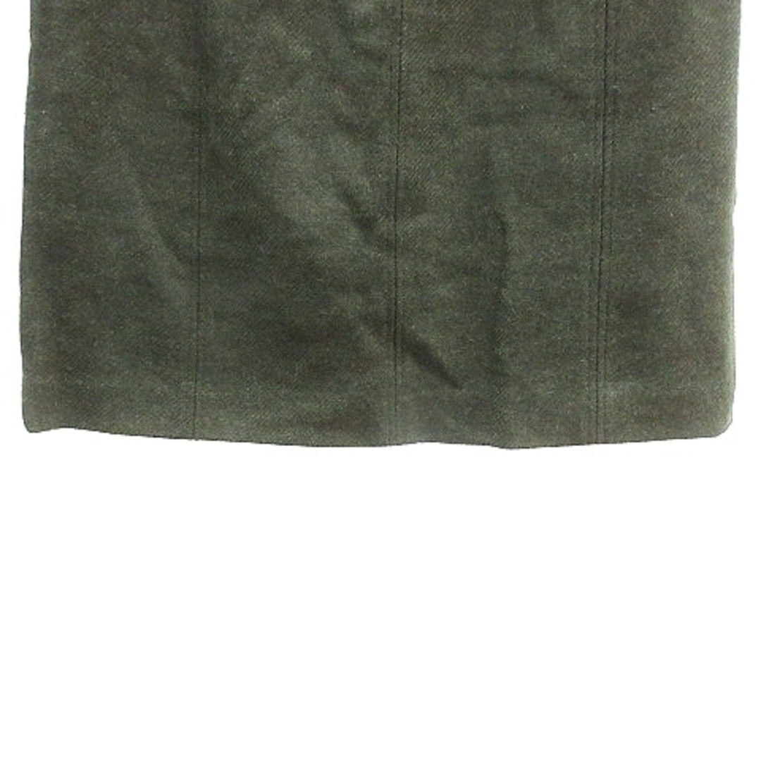 ESTNATION(エストネーション)のエストネーション 台形スカート ミニ ウール 38 カーキ 緑 グリーン /AU レディースのスカート(ミニスカート)の商品写真