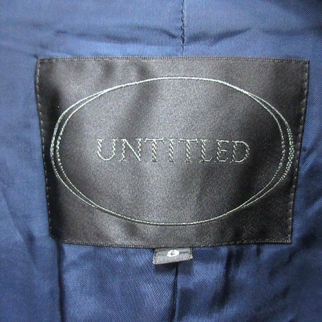 UNTITLED(アンタイトル)のアンタイトル ジャケット シングル ピークドショールカラー 総裏地 3 黒 レディースのジャケット/アウター(その他)の商品写真