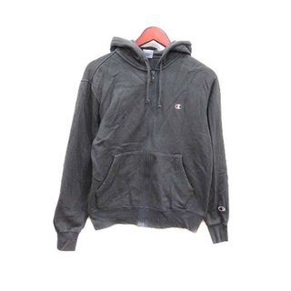 チャンピオン(Champion)のCHAMPION パーカー プルオーバー 裏起毛 長袖 M チャコールグレー(パーカー)