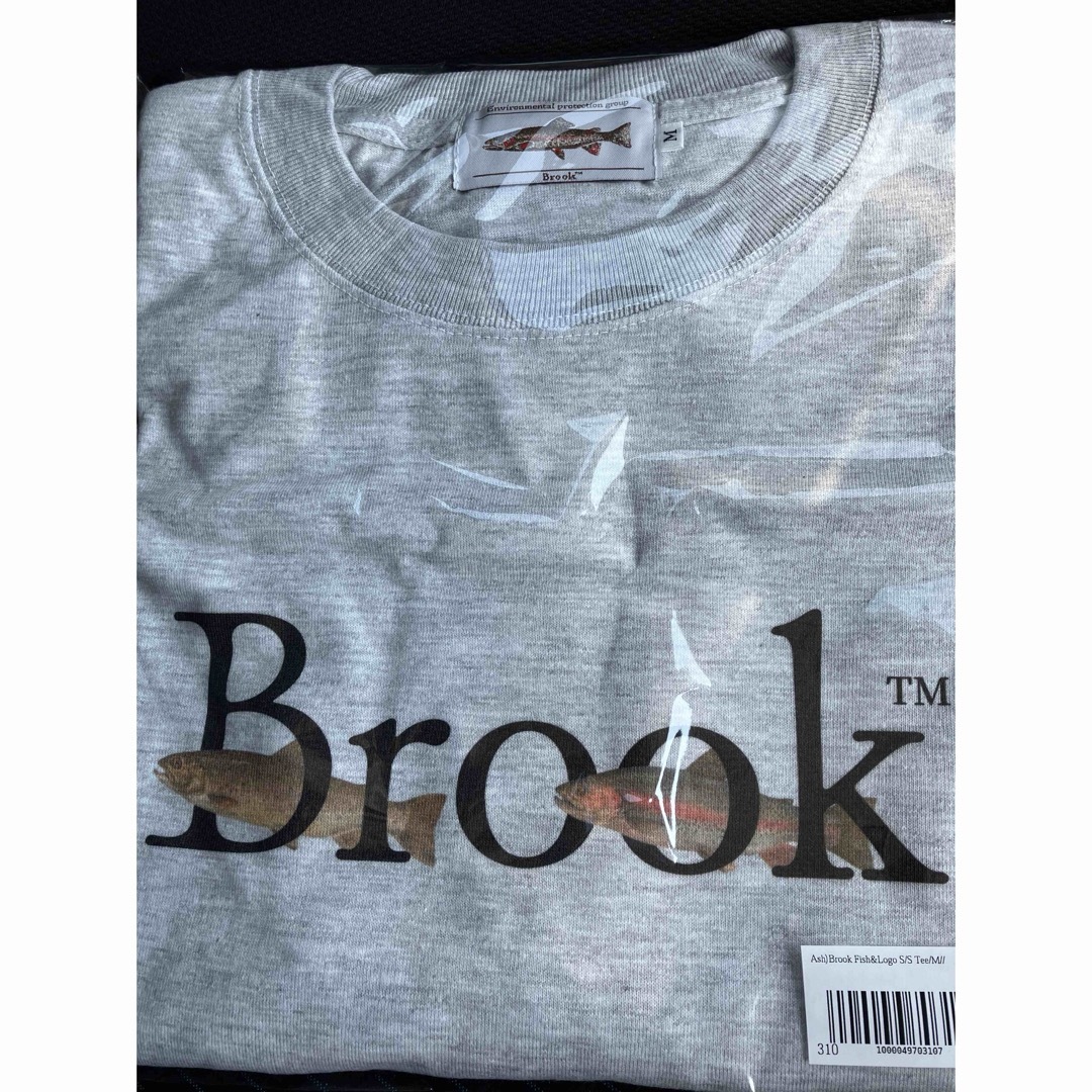 2023ss Brook Logo Fish Tee XLサイズ グレー 2023ss Brook Logo Fish Tee XLサイズ グレー