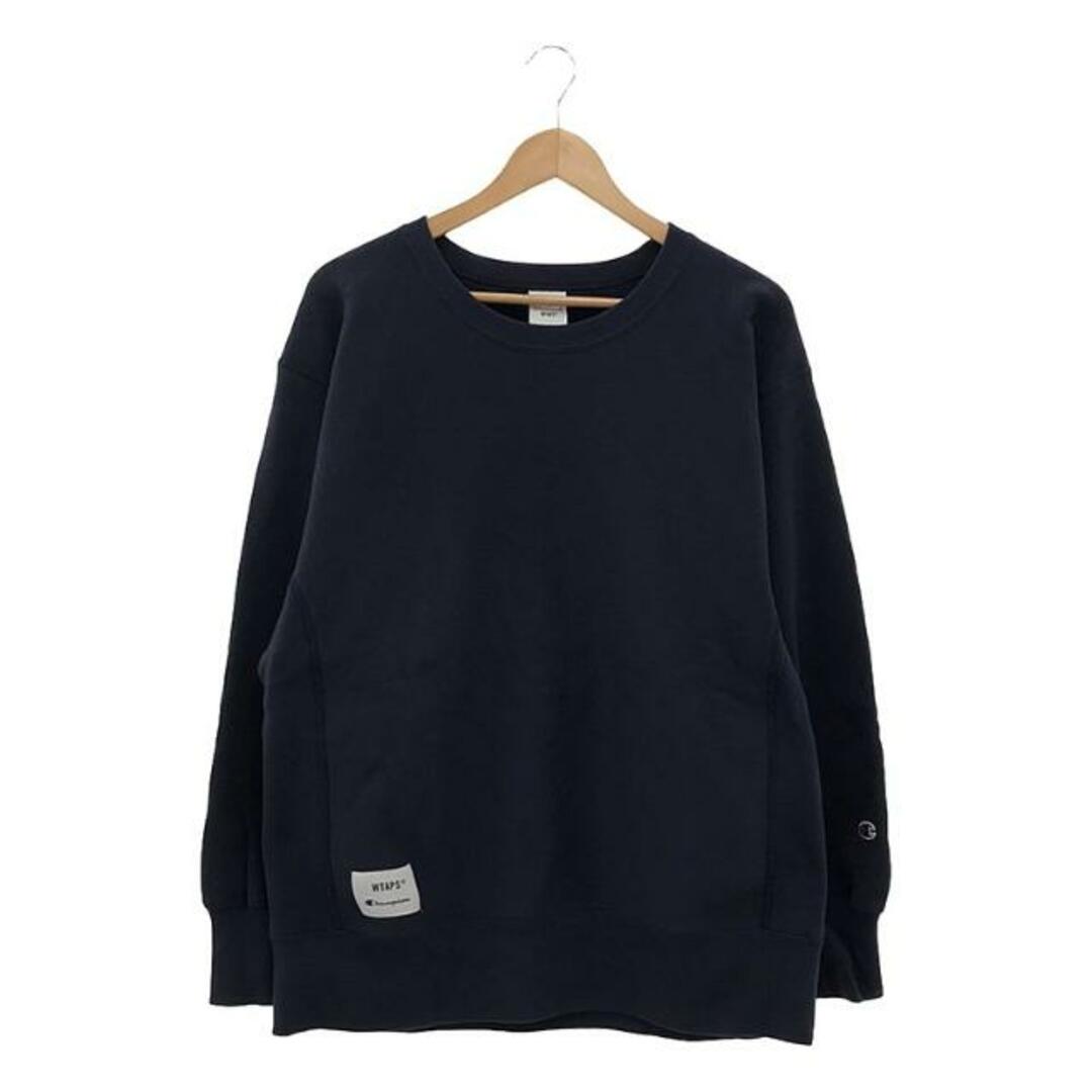 【美品】 WTAPS / ダブルタップス | × Champion チャンピオン別注 Reverse Weave Crewneck  Sweatshirt リバースウィーブ クルーネック スウェット | M | ネイビー | メンズ | フリマアプリ ラクマ