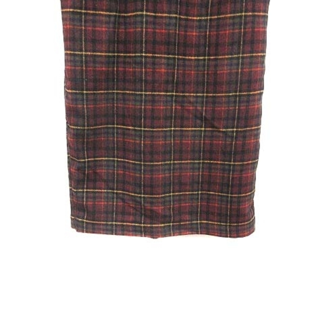 w closet(ダブルクローゼット)のw closet タイトスカート ミモレ ロング チェック F 赤 /YK レディースのスカート(ロングスカート)の商品写真
