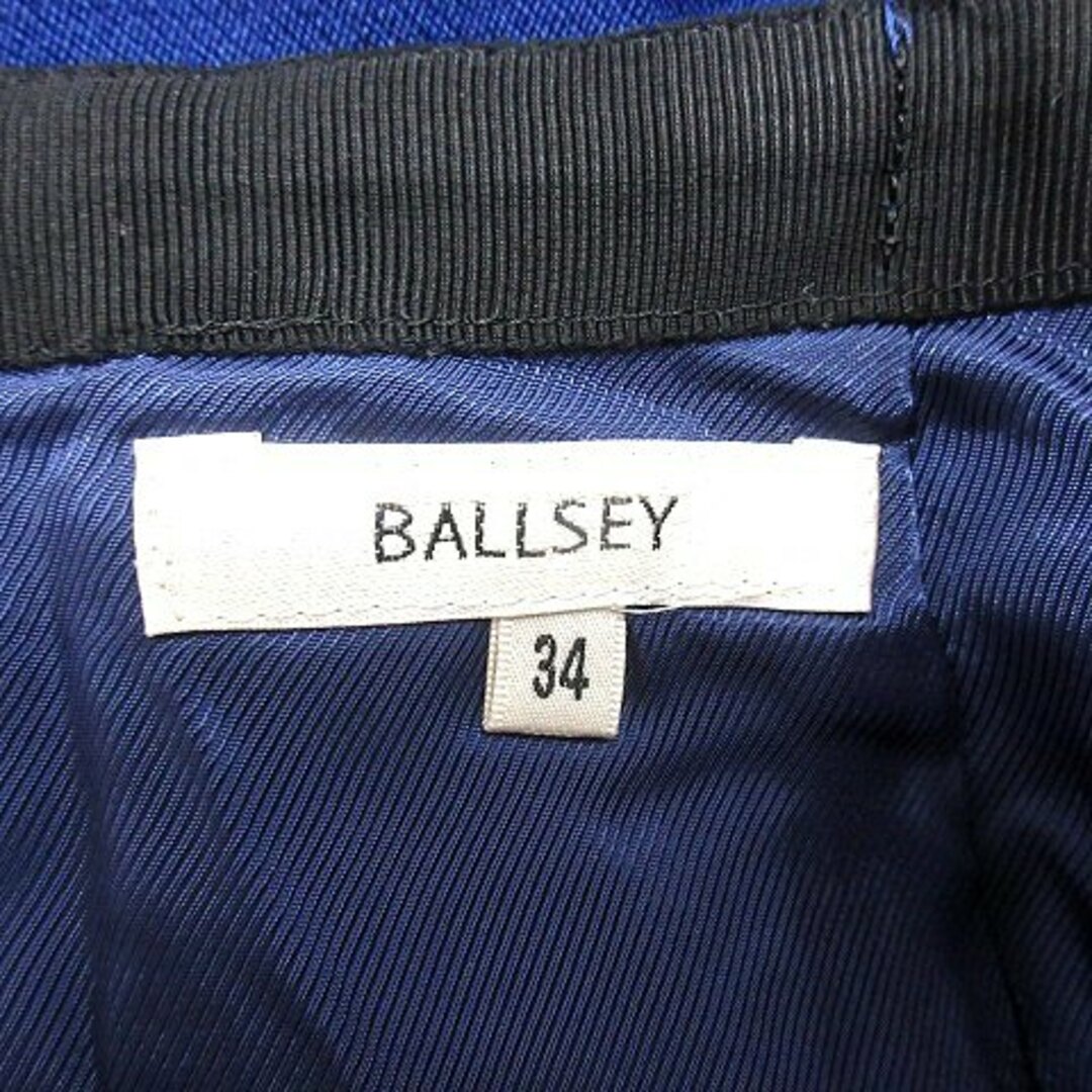 Ballsey(ボールジィ)のボールジー BALLSEY タイトスカート ひざ丈 ウール 34 青 ブルー レディースのスカート(ひざ丈スカート)の商品写真