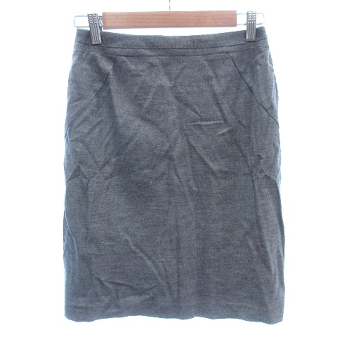 MICHEL KLEIN(ミッシェルクラン)のミッシェルクラン タイトスカート ひざ丈 ウール 36 グレー /AU レディースのスカート(ひざ丈スカート)の商品写真