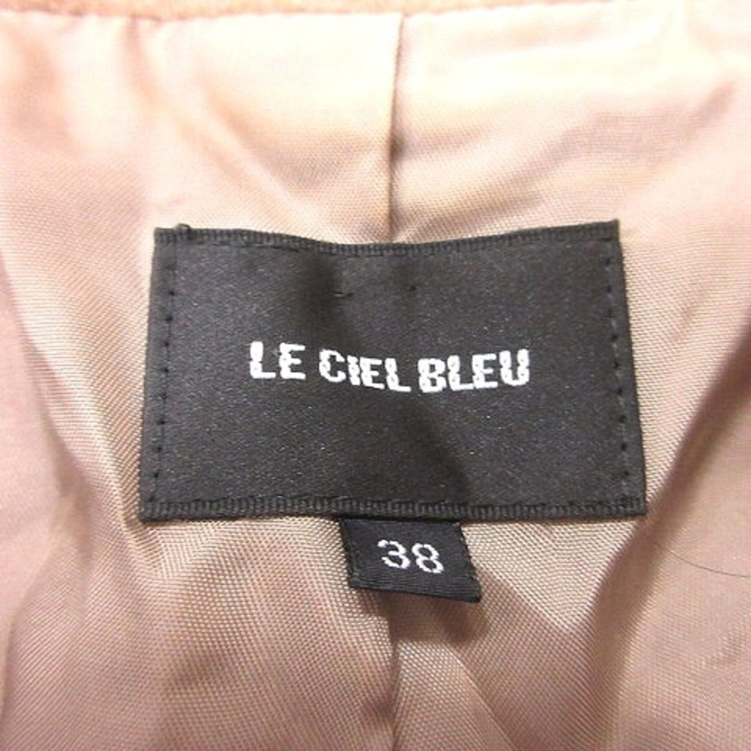 LE CIEL BLEU(ルシェルブルー)のルシェルブルー チェスターコート ウール カシミヤ混 総裏地 38 ベージュ レディースのジャケット/アウター(その他)の商品写真