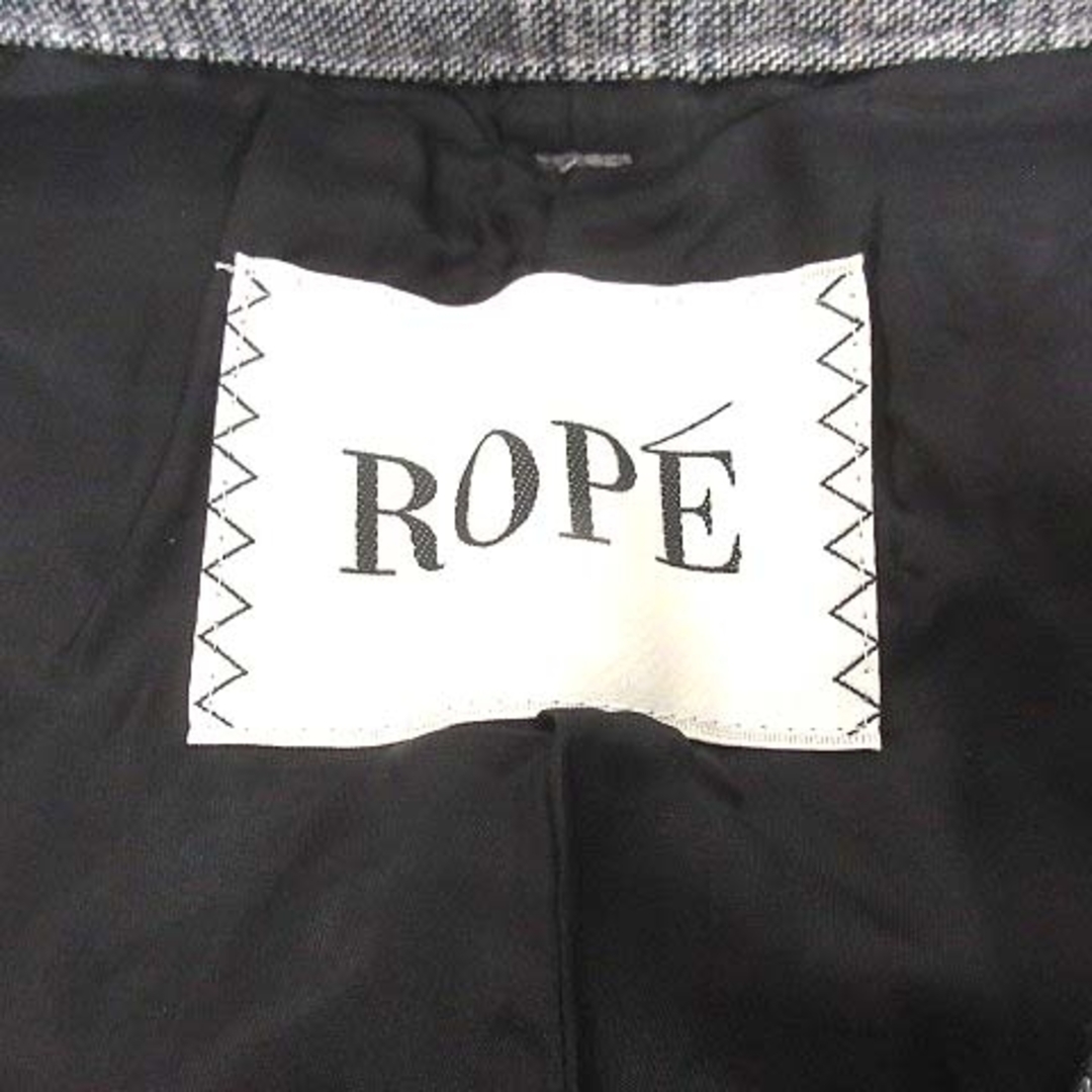 ROPE’(ロペ)のROPE スラックスパンツ ワイド グレンチェック ウール 36 グレー /YK レディースのパンツ(その他)の商品写真