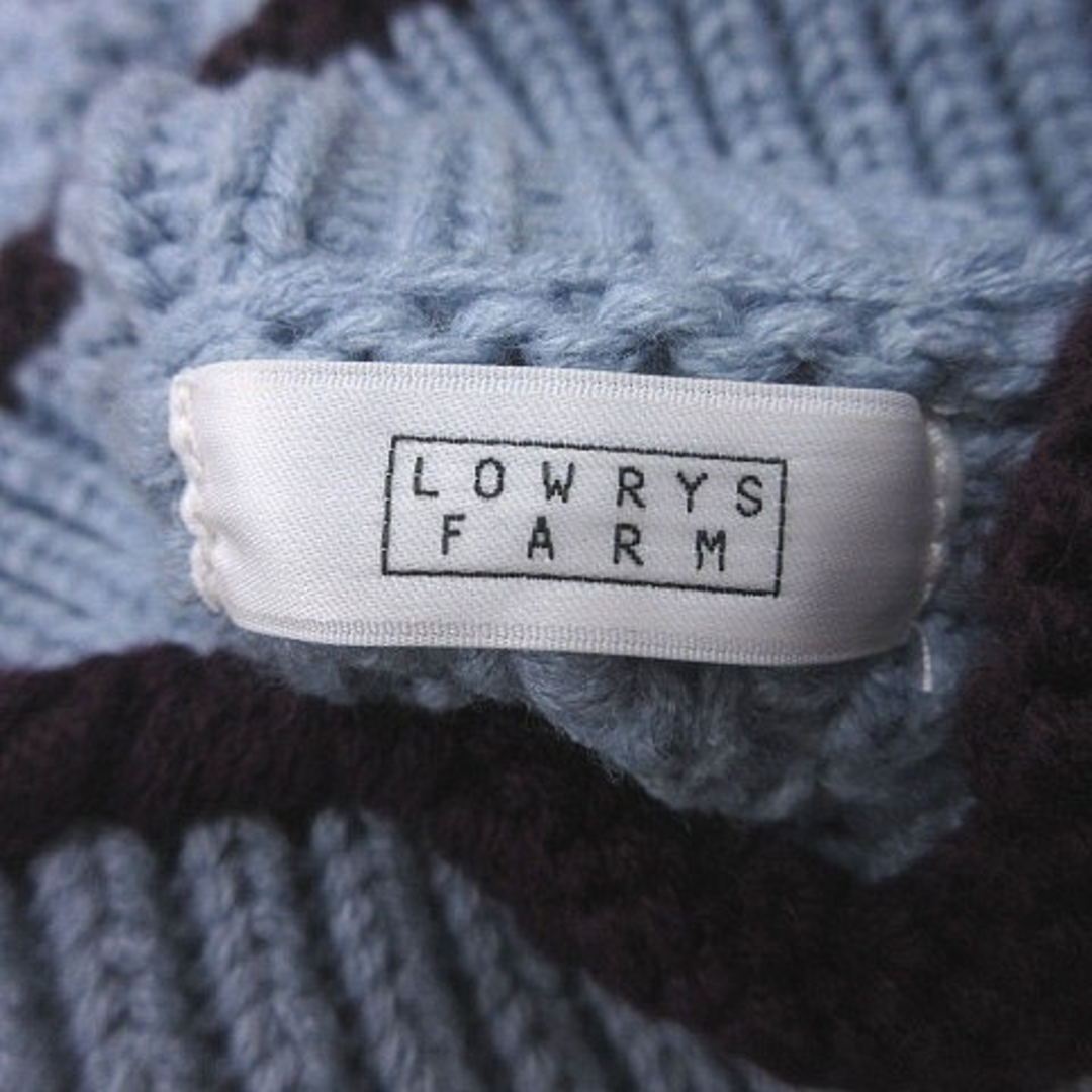LOWRYS FARM(ローリーズファーム)のローリーズファーム ニット セーター ハイネック オーバーサイズ 長袖 F 青 レディースのトップス(ニット/セーター)の商品写真