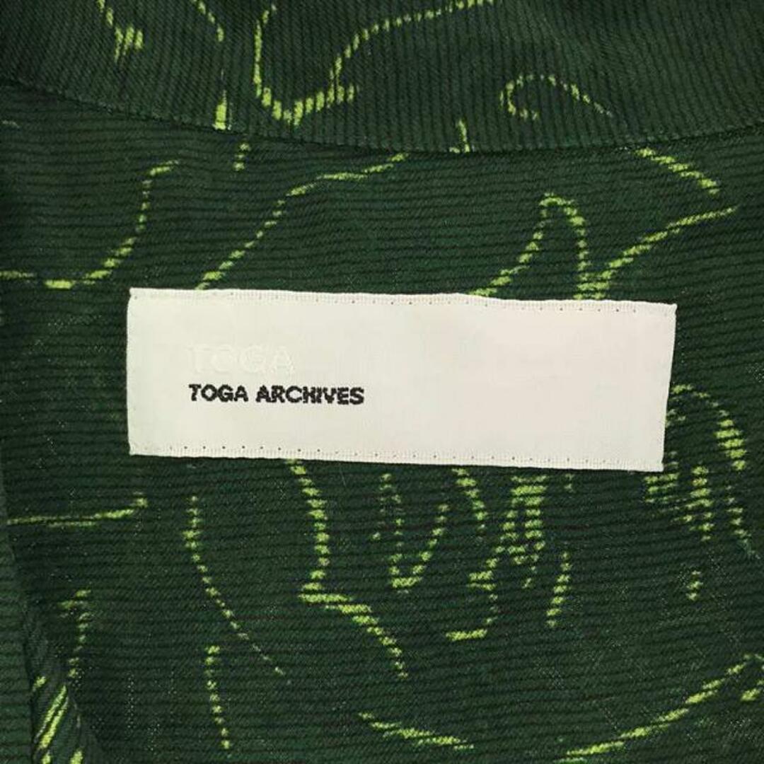 TOGA(トーガ)の【新品】  TOGA / トーガ | 2023SS | ARCHIVES INNER PRINT SHIRT プリントシャツ ユニセックス | 36 | グリーン | メンズ メンズのトップス(Tシャツ/カットソー(七分/長袖))の商品写真