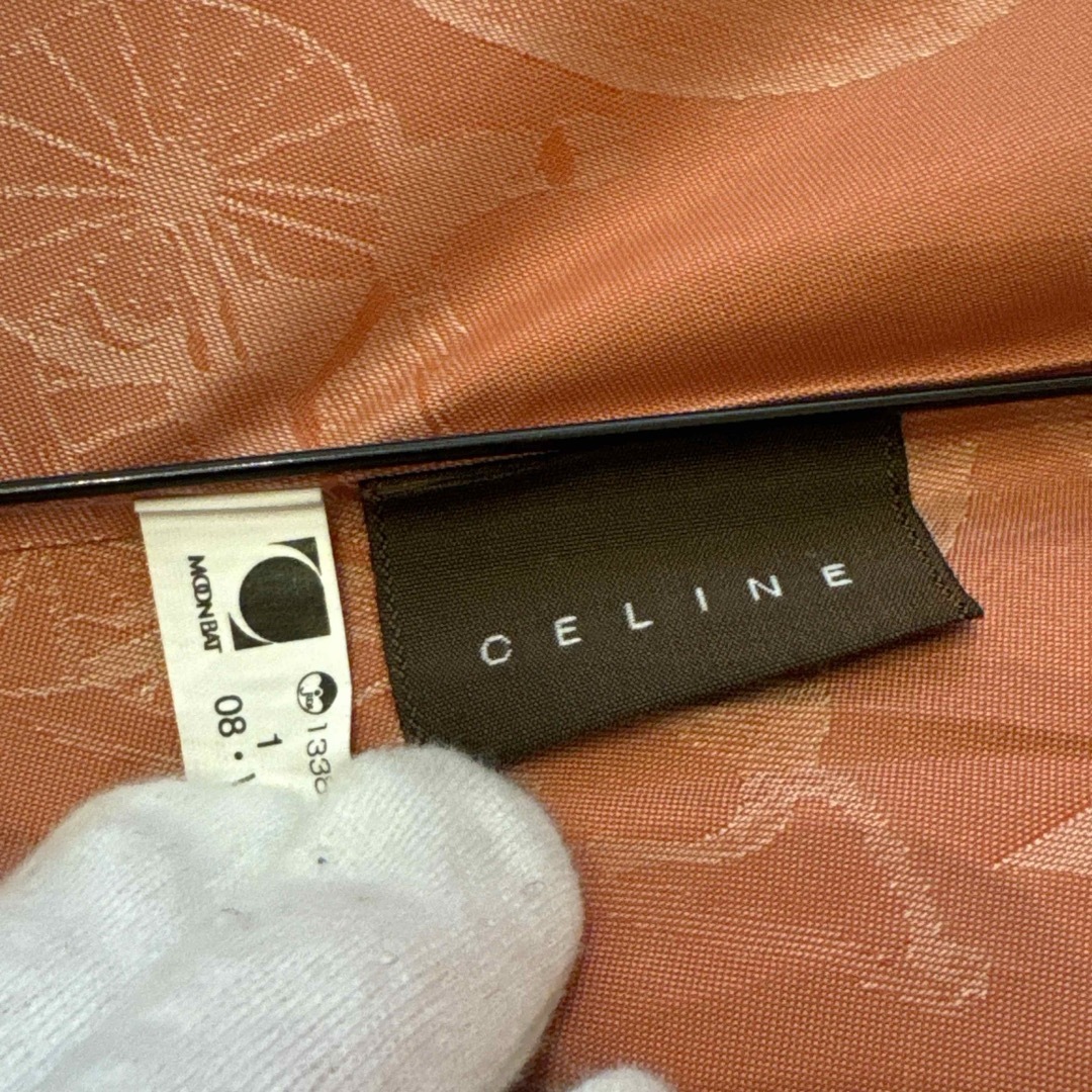 celine(セリーヌ)のCELINE セリーヌ 折り畳み傘 馬車 C 総柄 コーラルピンク レディースのファッション小物(傘)の商品写真