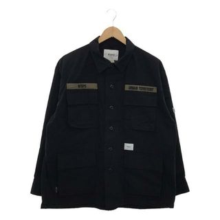 ダブルタップス(W)taps)の【美品】  WTAPS / ダブルタップス | 2020AW | JUNGLE/LS/NYCO.RIPSTOP. CORDURA リップストップ コーデュラ ミリタリーシャツ ジャケット | 2 | ブラック | メンズ(その他)