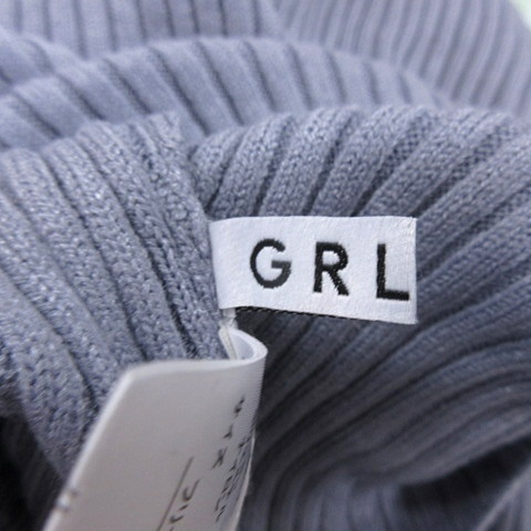 GRL(グレイル)のグレイル GRL ニットセーター ハイネック リブ 長袖 F 青 ブルー /AU レディースのトップス(ニット/セーター)の商品写真