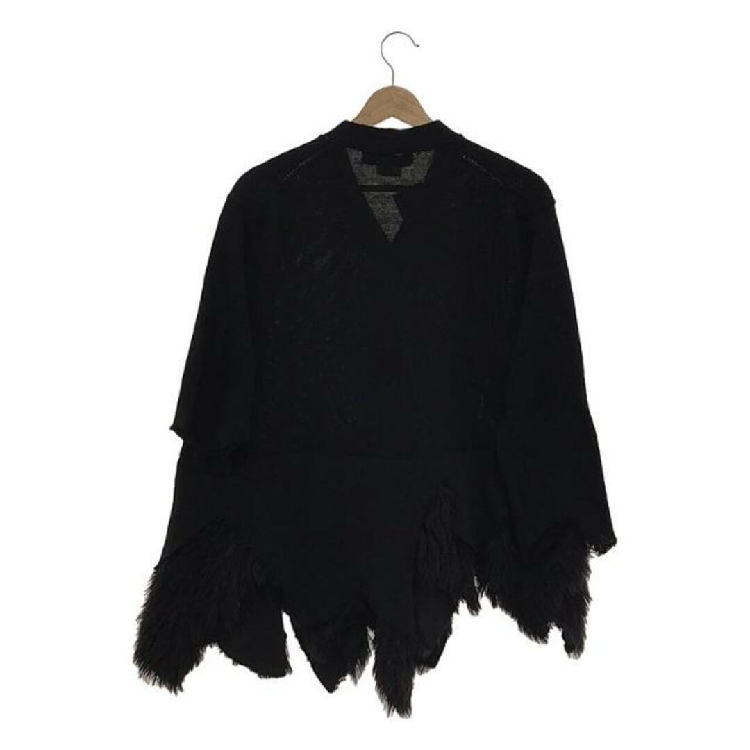 BLACK COMME des GARCONS(ブラックコムデギャルソン)の【新品】  BLACK COMME des GARCONS / ブラックコムデギャルソン | 2023AW | Faux Fur Hem Cardigan カーディガン | XS | ブラック | レディース レディースのトップス(カーディガン)の商品写真