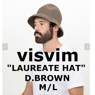 ヴィスヴィム(VISVIM)の24SS visvim LAUREATE HAT D.BROWNサイズM/L(ハット)