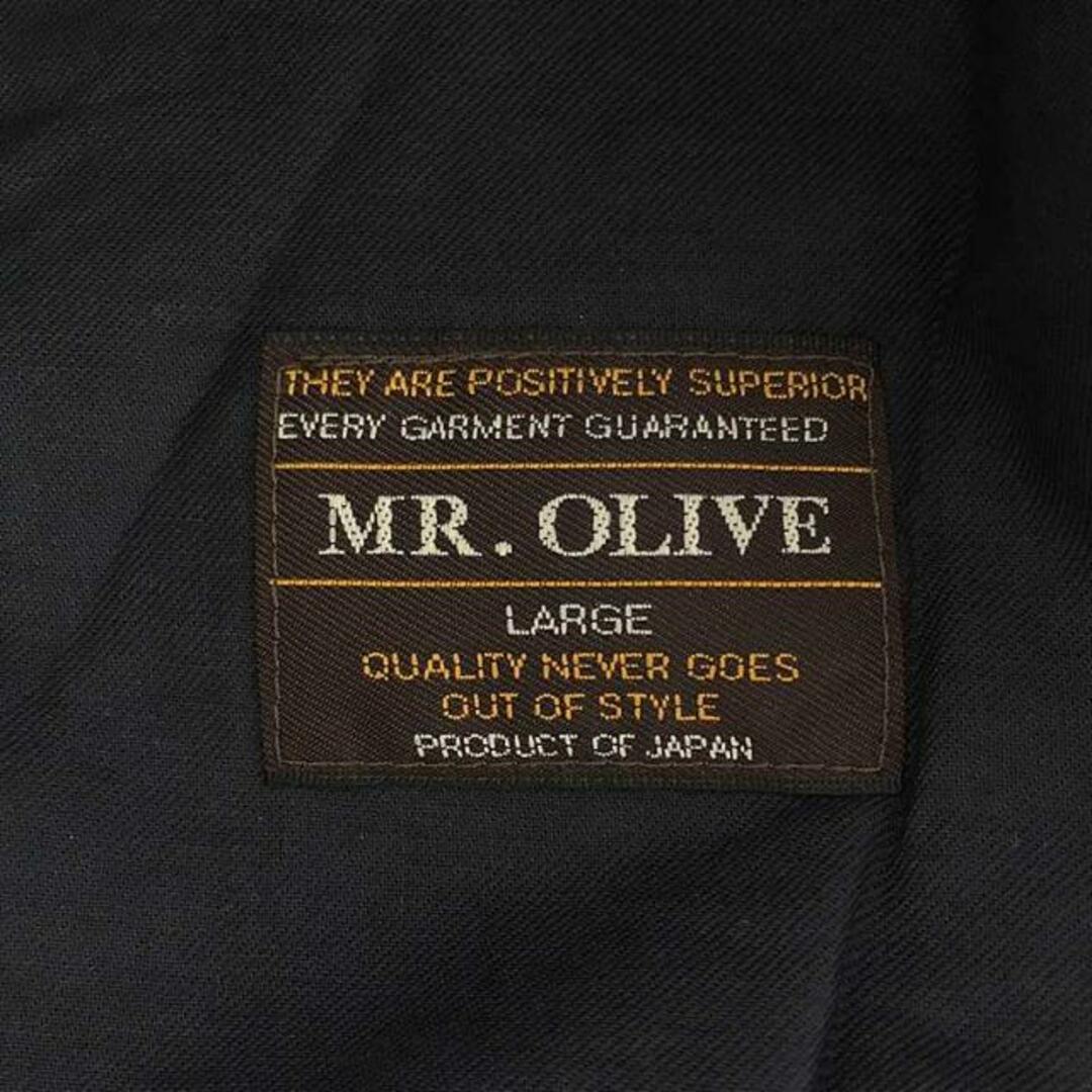 Mr.OLIVE(ミスターオリーブ)のMR.OLIVE / ミスターオリーブ | レトロポリエステル ワンプリーツ スタプレスト テーパードパンツ | L | ネイビー | メンズ メンズのパンツ(その他)の商品写真