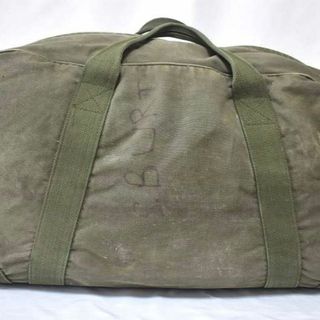 ＠美品 イギリス軍 UK実物 コットン素材 ステンシル文字 ボストンバッグ(ボストンバッグ)