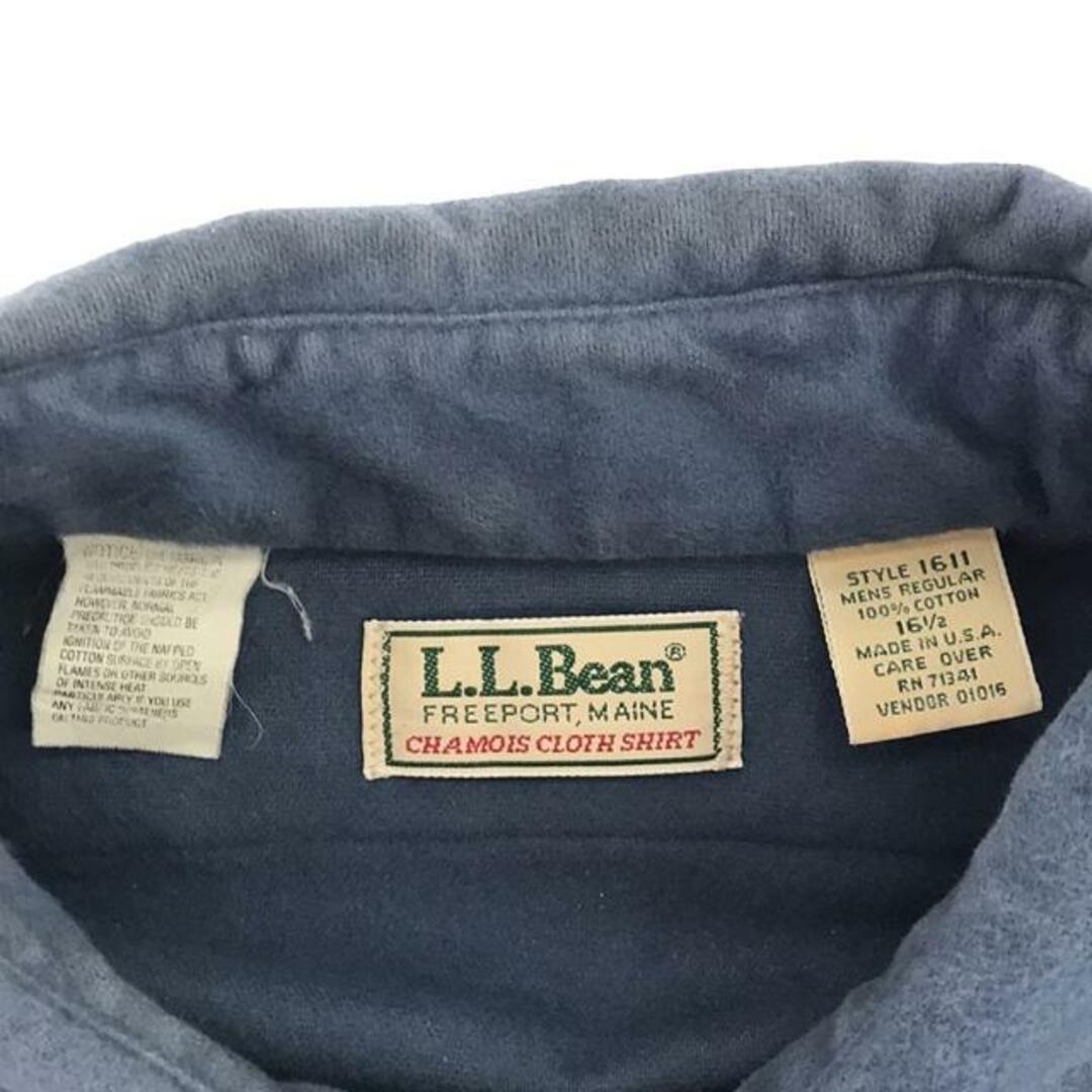 L.L.Bean(エルエルビーン)のL.L.BEAN / エルエルビーン | 70s～ ヴィンテージ フランネルシャツ | 16 1/2 | ブルー | メンズ メンズのトップス(Tシャツ/カットソー(七分/長袖))の商品写真