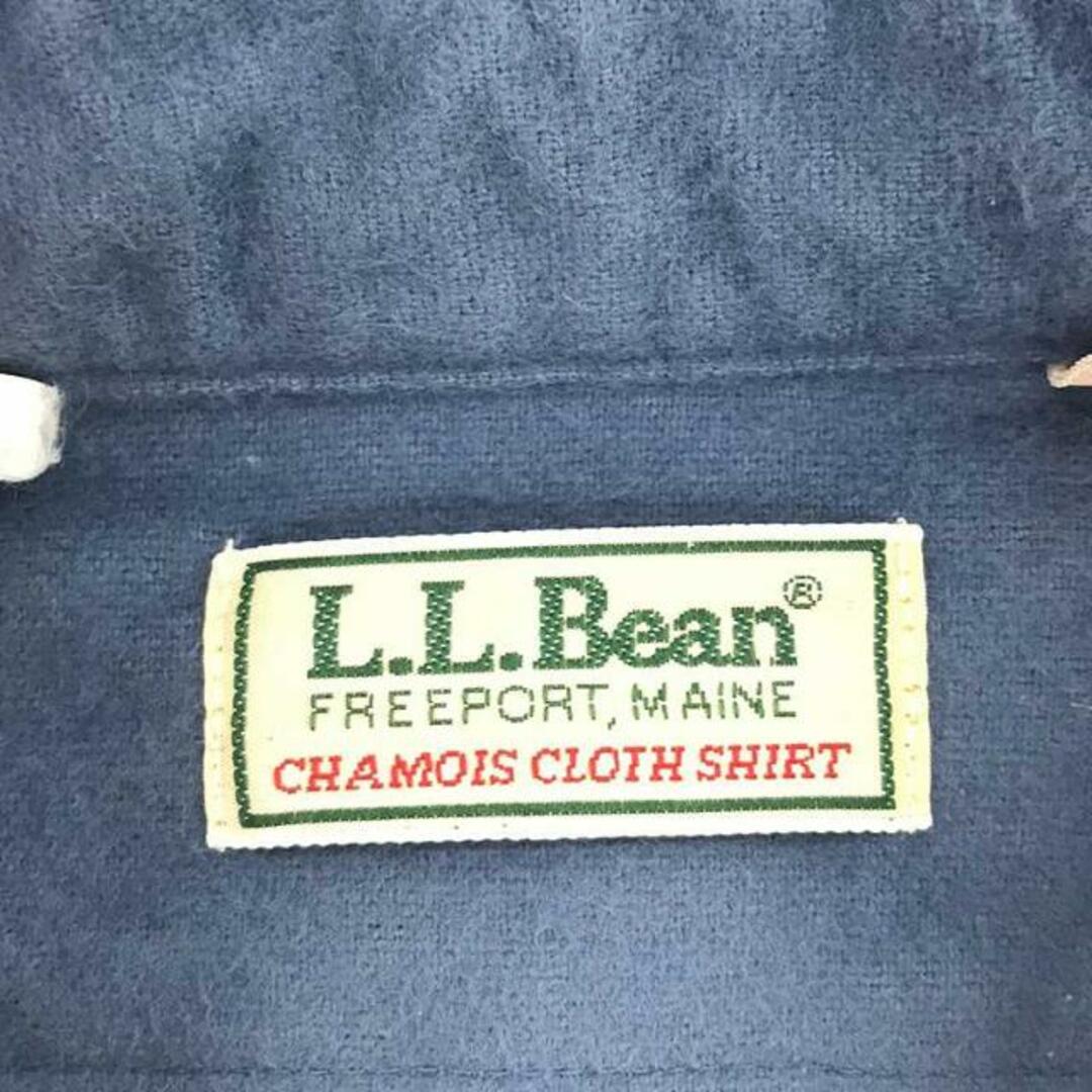 L.L.Bean(エルエルビーン)のL.L.BEAN / エルエルビーン | 70s～ ヴィンテージ フランネルシャツ | 16 | ブルー | メンズ メンズのトップス(Tシャツ/カットソー(七分/長袖))の商品写真