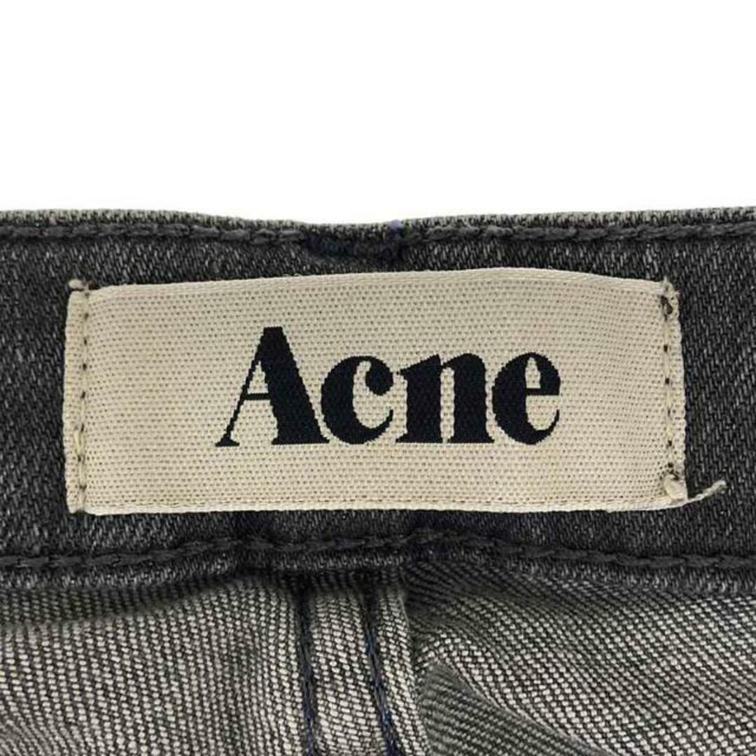 ACNE(アクネ)のAcne / アクネ | レザーパッチ デニムライク ストレッチ スキニーパンツ | 30 | グレー | メンズ メンズのパンツ(その他)の商品写真