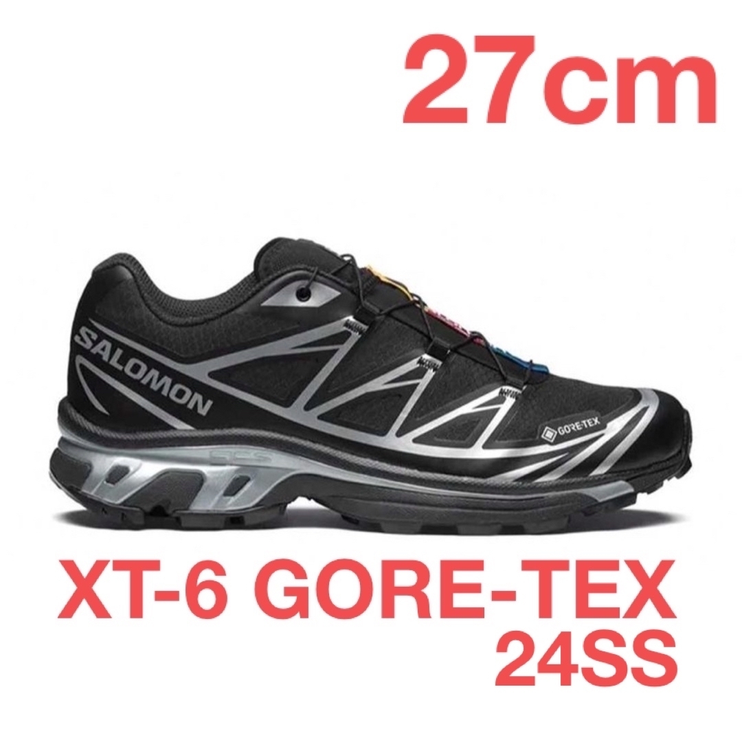 SALOMON(サロモン)のSalomon/XT-6 GORE-TEX/黒銀/27cm/24SS メンズの靴/シューズ(スニーカー)の商品写真