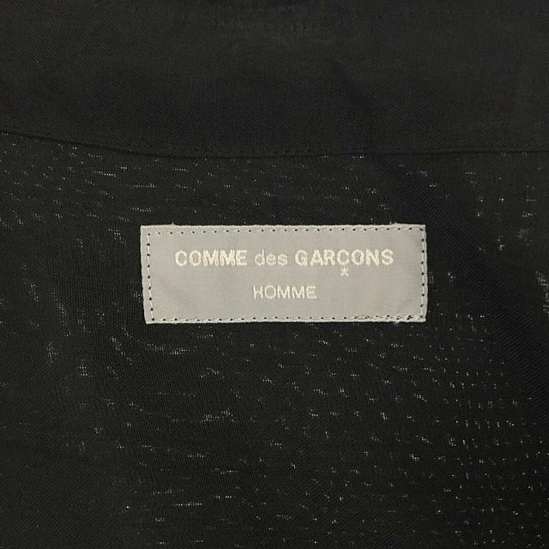 COMME des GARCONS HOMME(コムデギャルソンオム)のCOMME des GARCONS HOMME / コムデギャルソンオム | ワイドシルエットレーヨンシャツ | ブラック | メンズ メンズのトップス(Tシャツ/カットソー(七分/長袖))の商品写真