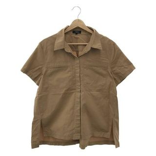 theory / セオリー | GD CHINO SS A LINE SHIRT シャツ | S | ベージュ | レディース(シャツ/ブラウス(半袖/袖なし))