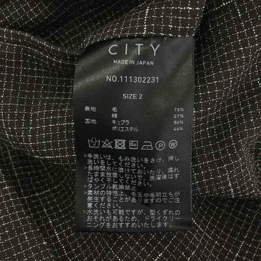 CITY(シティ)のCITY / シティ | CHECK WIDE TAPERED PANTS チェック ワイド テーパードパンツ | 2 | グレー | メンズ メンズのパンツ(その他)の商品写真