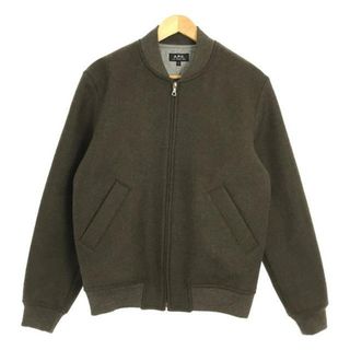 アーペーセー(A.P.C)の【美品】  A.P.C. / アーペーセー | ウールメルトン MA-1 ボンバージャケット | S | カーキ | メンズ(その他)