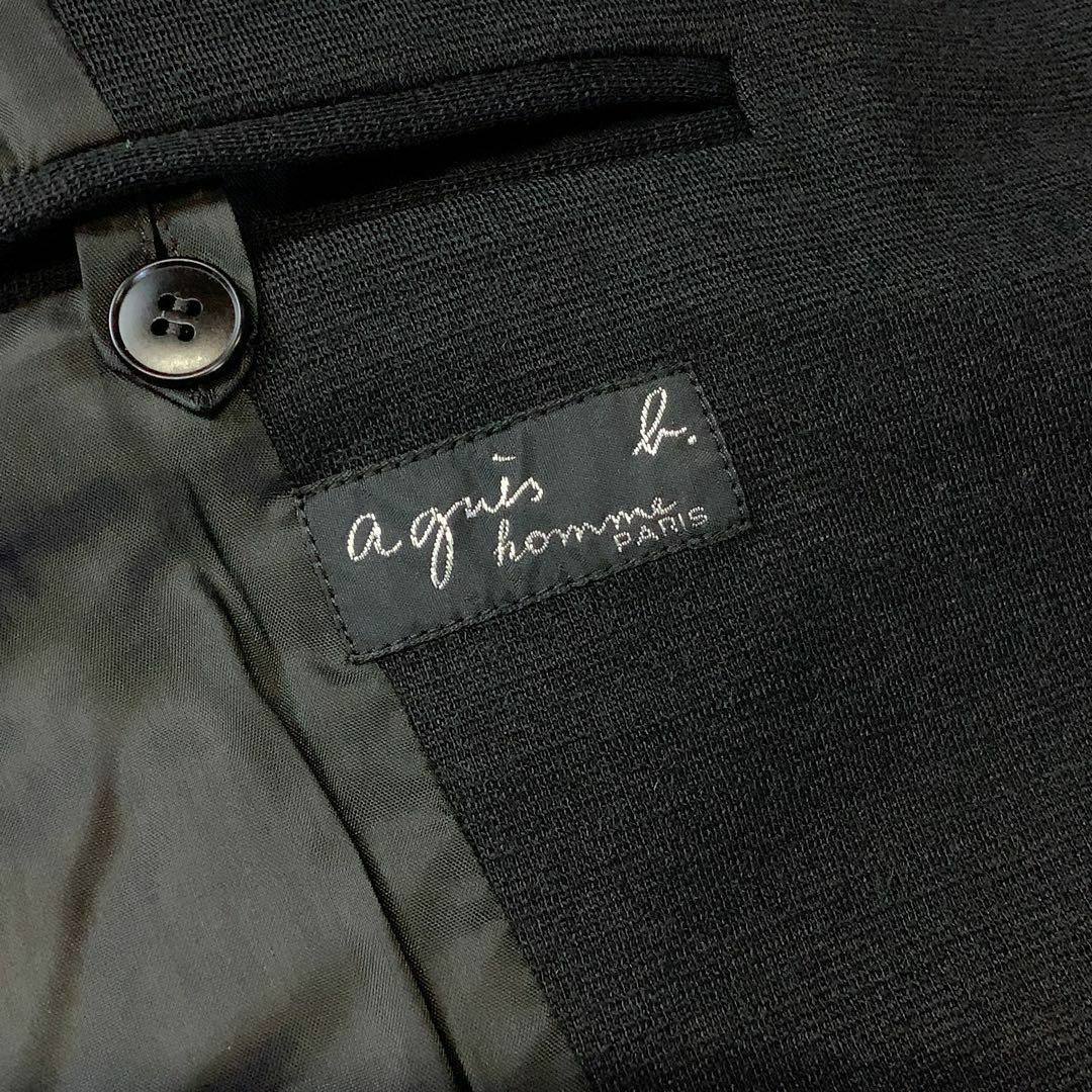 美品 フランス製 agnès b. homme ウール ライダースジャケット