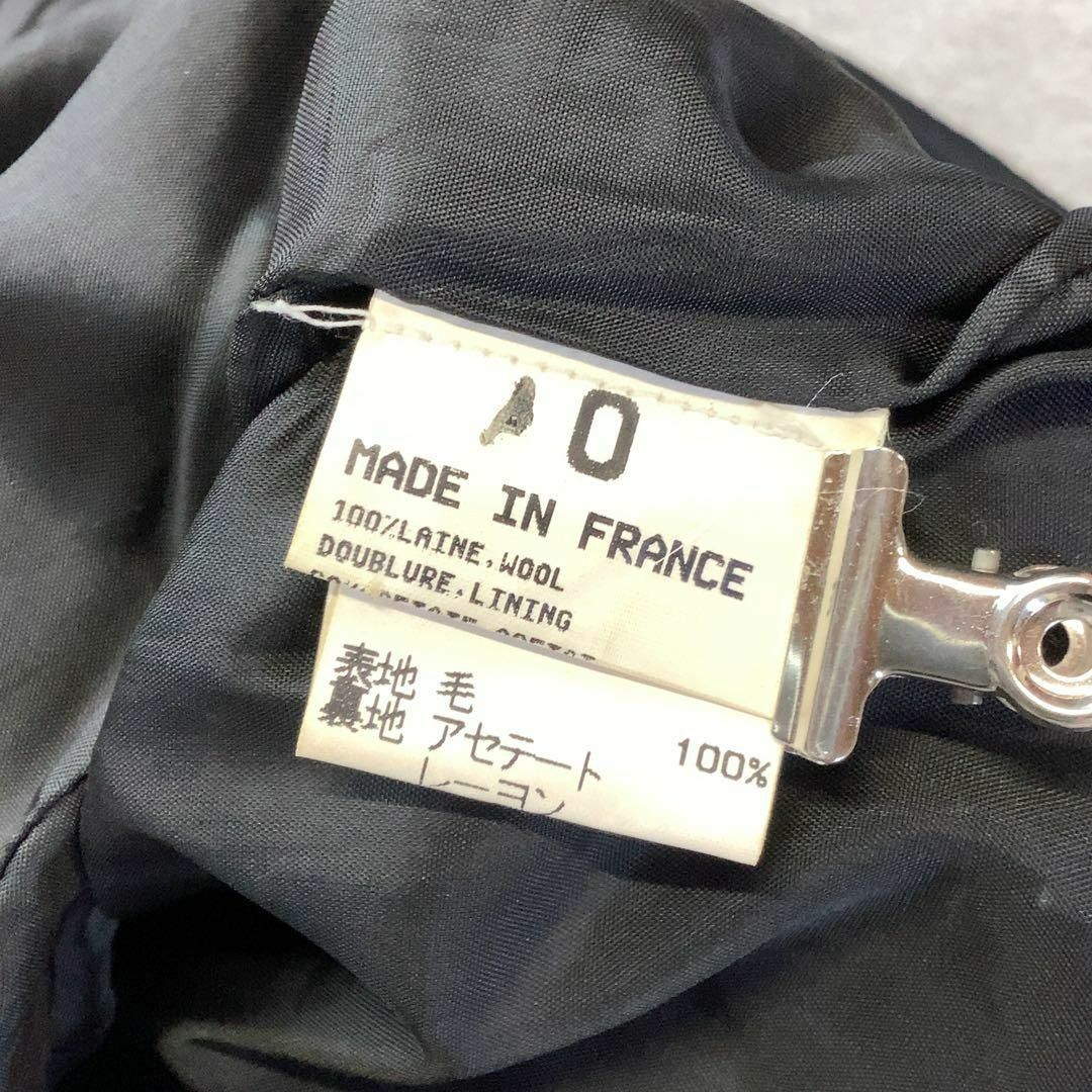 agnes b.(アニエスベー)の美品 フランス製 agnès b. homme ウール ライダースジャケット メンズのジャケット/アウター(ライダースジャケット)の商品写真