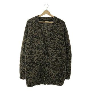 ドリスヴァンノッテン(DRIES VAN NOTEN)のDRIES VAN NOTEN / ドリスヴァンノッテン | ウール アルパカ混 ローゲージ ニットカーディガン | S | ブラック系 | レディース(カーディガン)