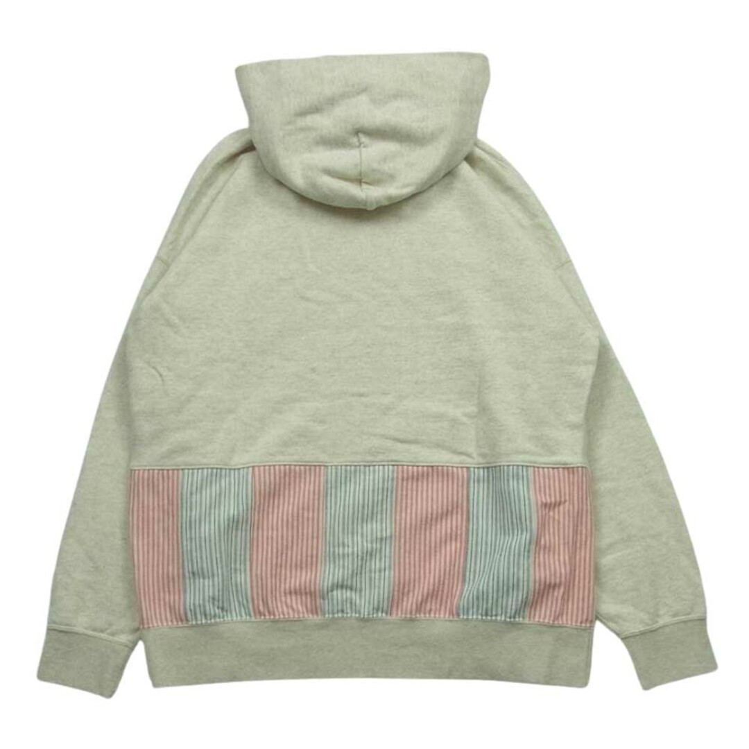 VISVIM(ヴィスヴィム)のVISVIM ビズビム 19AW 0119405010002 JUMBO HOODIE P.O. STRIPES ジャンボ フーディー ストライプ パーカー ベージュ系 3【中古】 メンズのトップス(パーカー)の商品写真