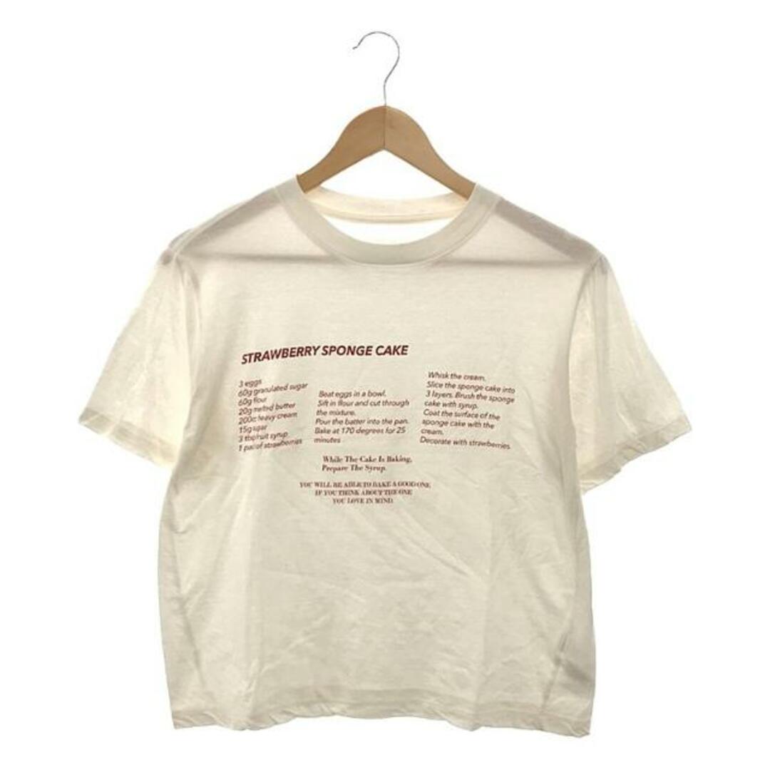 Plage(プラージュ)のPlage / プラージュ | × JANE SMITH / ジェーンスミス別注 GIRL STRAWBERRYSHORTCAKE プリントTシャツ | ONE | ホワイト | レディース レディースのトップス(Tシャツ(半袖/袖なし))の商品写真