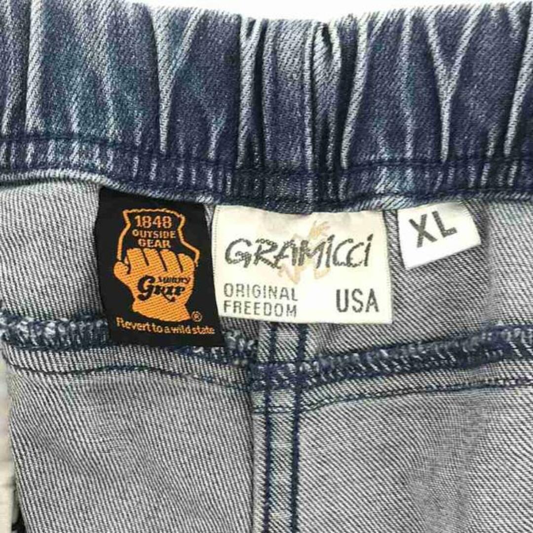 GRAMICCI(グラミチ)のGRAMICCI / グラミチ | × GRIP SWANY グリップスワニーコラボ Denim Garden Pants  デニムガーデンパンツ | XL | インディゴ | メンズ メンズのパンツ(その他)の商品写真