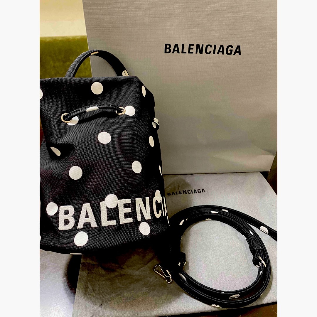 Balenciaga - BALENCIAGA バレンシアガ ドローストリングバッグ ドット