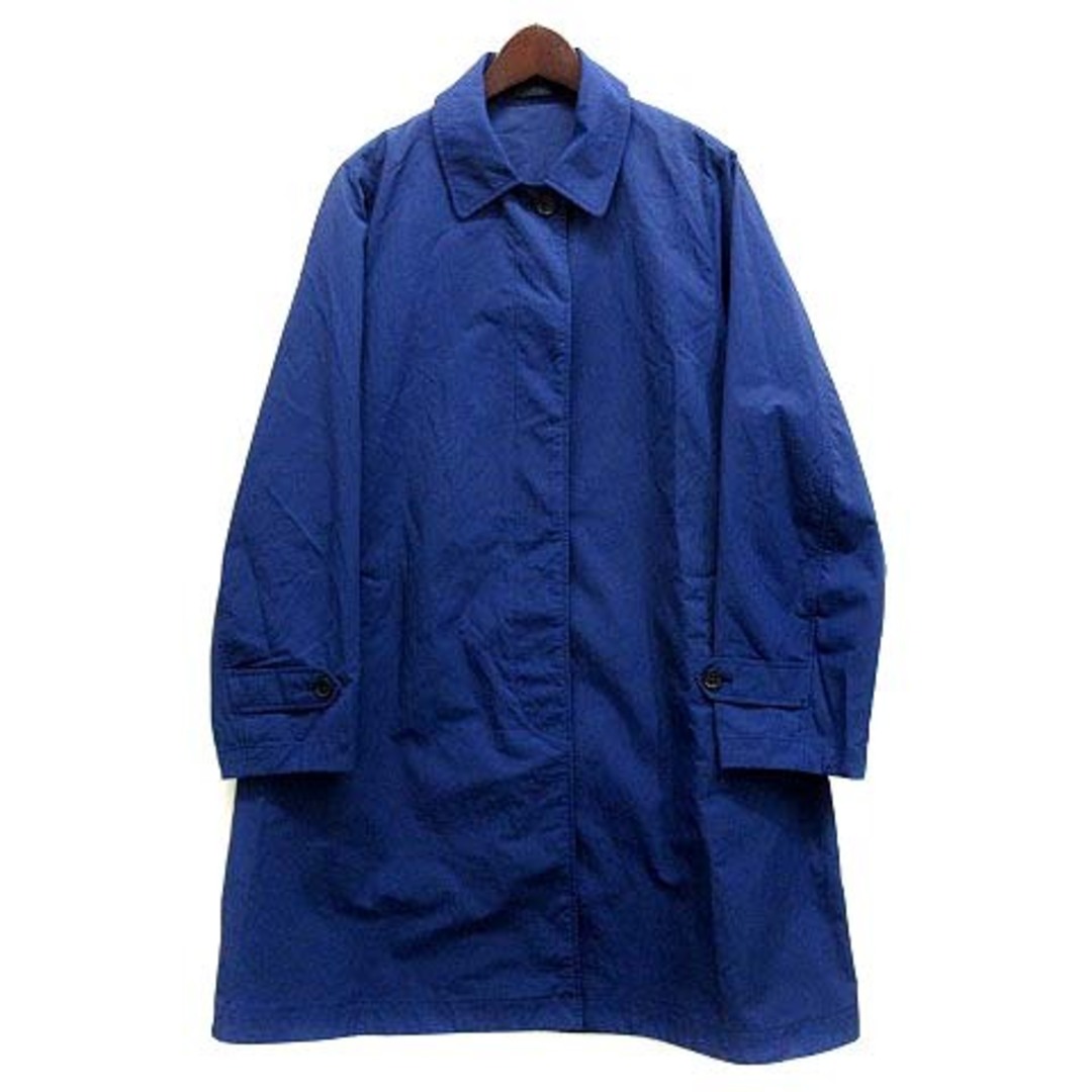 UNIQLO(ユニクロ)のユニクロ UNIQLO ポケッタブル スリット ハーフコート ブルー 青 S レディースのジャケット/アウター(スプリングコート)の商品写真