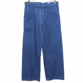 ハイク(HYKE)のハイク デニムパンツ 2 ブルー HYKE 日本製 ジーンズ ジーパン メンズ 【中古】  【240131】(ワークパンツ/カーゴパンツ)