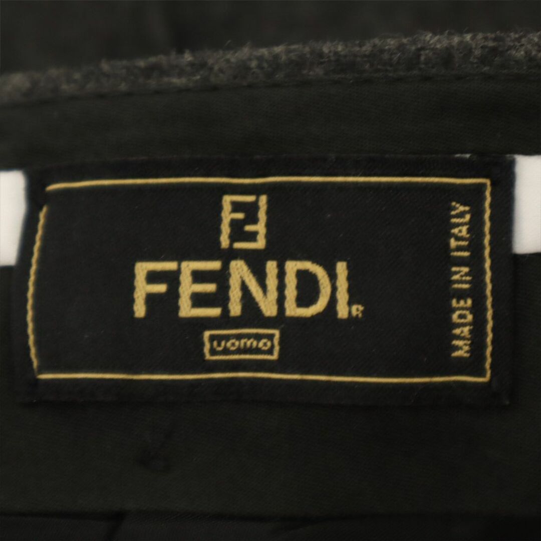 FENDI(フェンディ)のフェンディ イタリア製 カシミヤウール スラックスパンツ 50 グレー FENDI メンズ 【中古】  【240131】 メンズのパンツ(スラックス)の商品写真