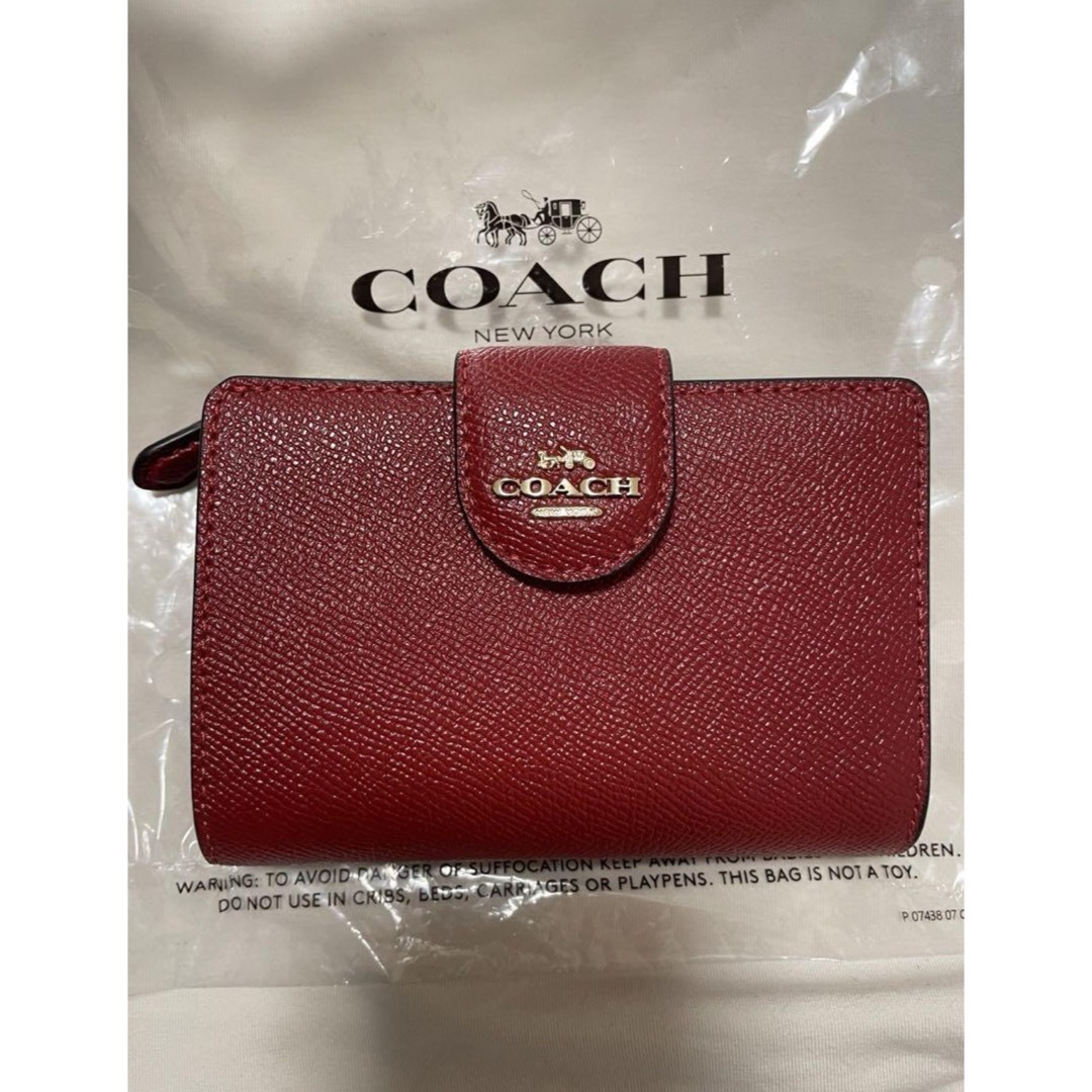 コーチ COACH 二つ折り財布 赤 コーチ COACH 二つ折り財布 赤