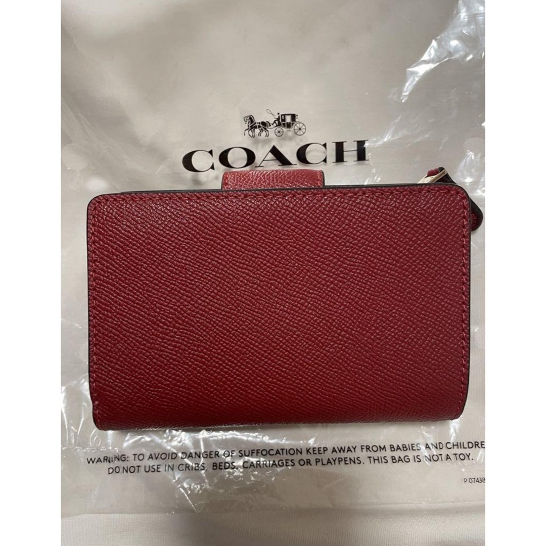 コーチ COACH 二つ折り財布 赤 コーチ COACH 二つ折り財布 赤