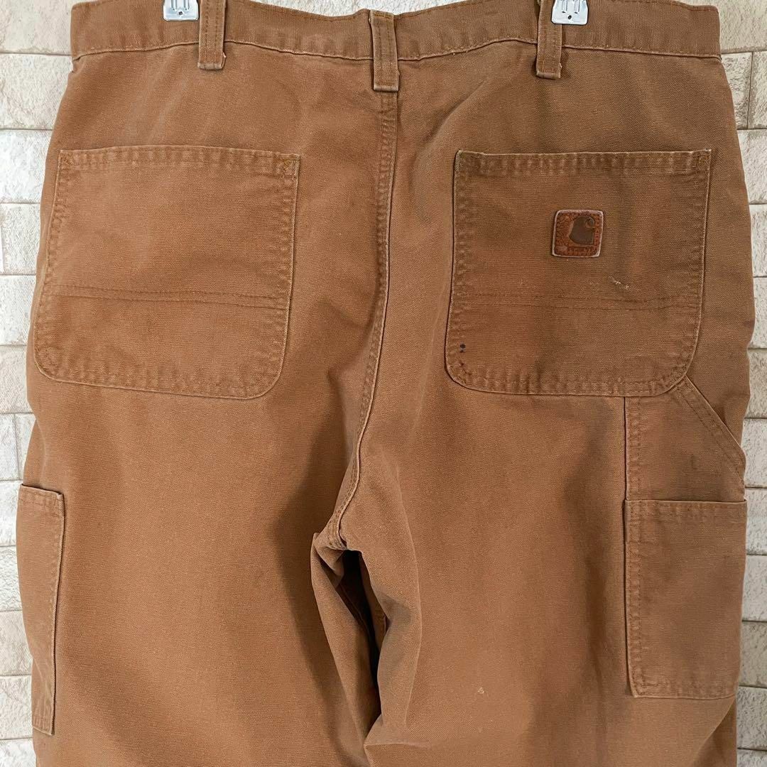 carhartt(カーハート)のカーハート ワークパンツ 革タグ ブラウン 34×30 メンズのパンツ(ワークパンツ/カーゴパンツ)の商品写真